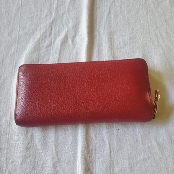 Michael Kors Red Zip Wallet - Picture 4 of 10
